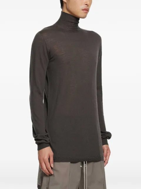 Rick Owens Tower Level turtleneck wool sweater