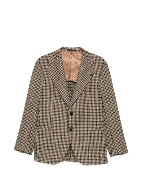 Gabriele Pasini check-pattern peak-lapels blazer