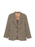 Gabriele Pasini check-pattern peak-lapels blazer