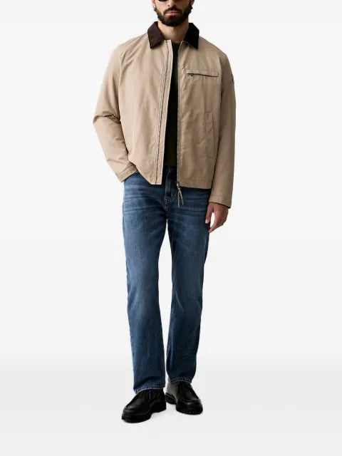 Joop! corduroy-collar zip-up jacket