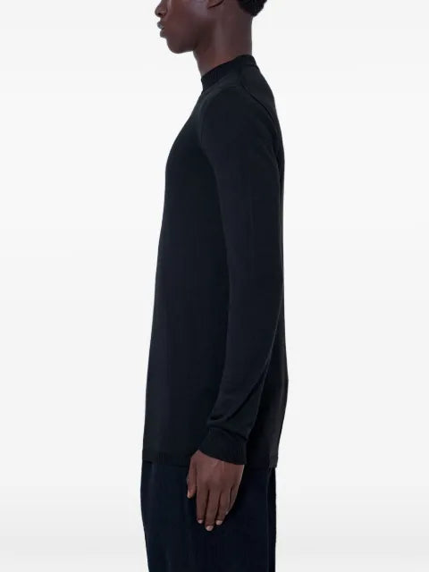 Rick Owens Tower Level Lupetto sweater in rasato knit