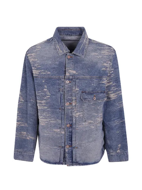 Emporio Armani distressed-effect denim jacket