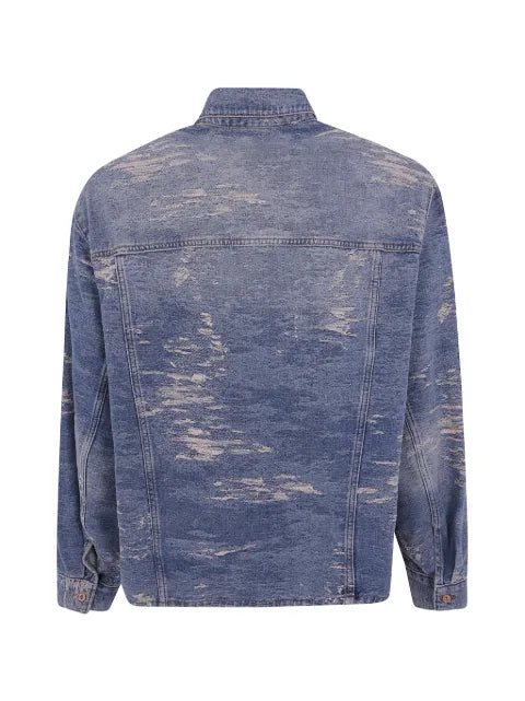 Emporio Armani distressed-effect denim jacket