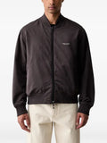 Armani Exchange logo-patch bomber jacket