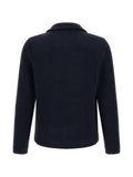 Brunello Cucinelli cashmere half English rib mariner cardigan