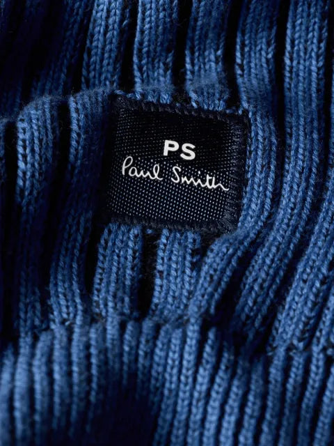 PS Paul Smith ribbed-knit logo-patch sweater