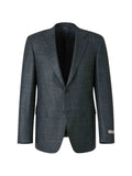 Canali checked single-breasted jacket