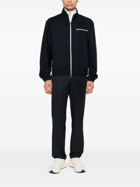 Moncler logo-patch zip-up jacket