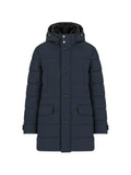 Moorer hooded quilted jacket