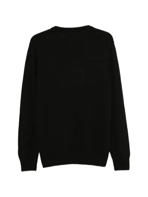 MC2 Saint Barth Heron slogan-intarsia sweater