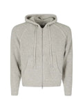 DUNST ribbed-knit zip-up cardigan