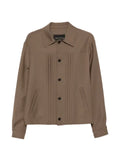 Low Brand pleated button-up jacket