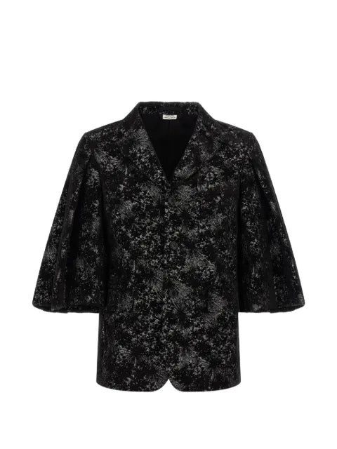 Comme des Garçons Homme Plus abstract-pattern wide-sleeve blazer