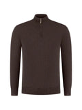 Doriani Cashmere quarter-zip knitted sweater