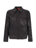 Barena houndstooth wool bomber jacket