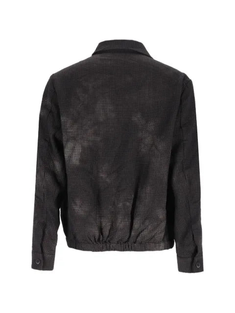 Barena houndstooth wool bomber jacket