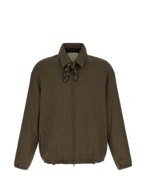 Song For The Mute Coach pinstripe-pattern slim jacket