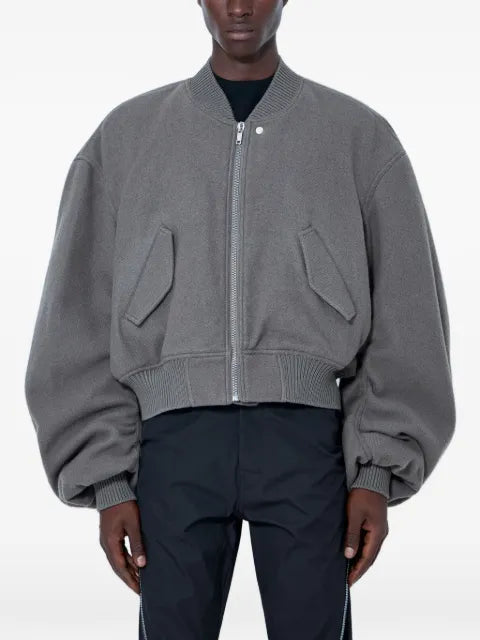Rick Owens Flight zip-up wool bomber jacket