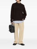 LOEWE zip-detail ribbed-knit sweater
