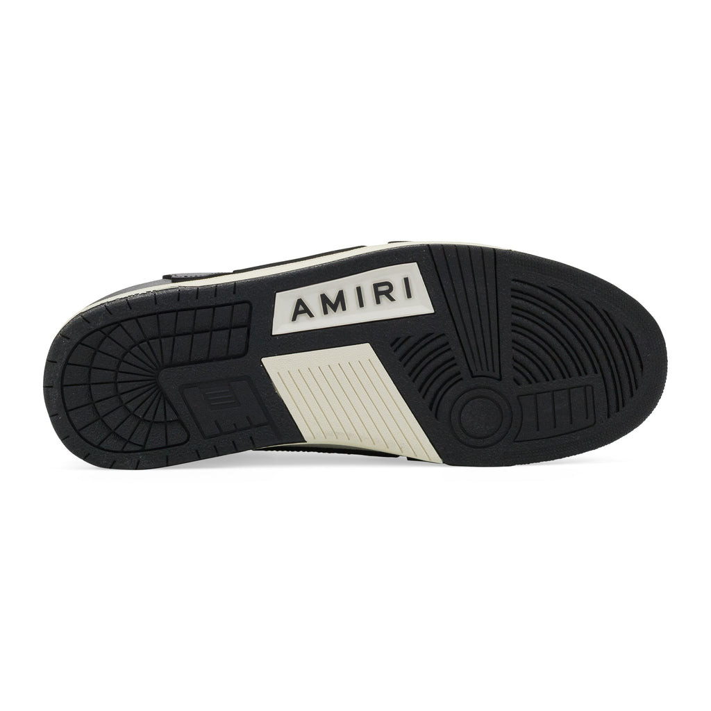 Black/White Skel Top Low Slip On
