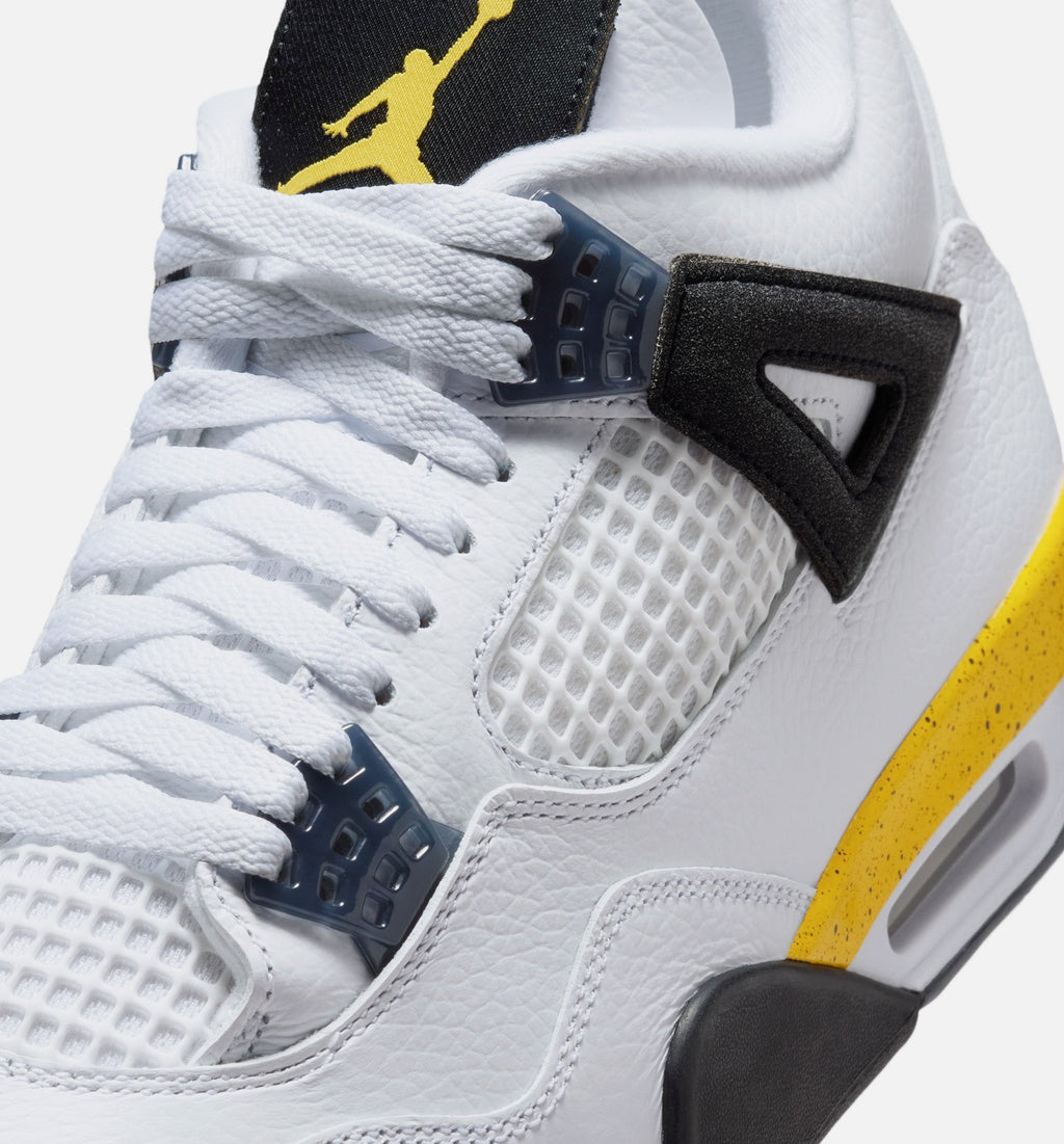 Air Jordan 4 Retro "Rare Air Tour Yellow" Men's Shoe – White/Dark Blue Grey/Black/Tour Yellow