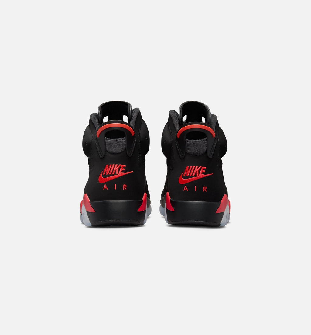 Air Jordan 6 Retro Infrared Salesman Men's Sneakers - Black/Light Crimson