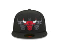 New Era 5950 Chicago Bulls Tri Hit Fitted Hat