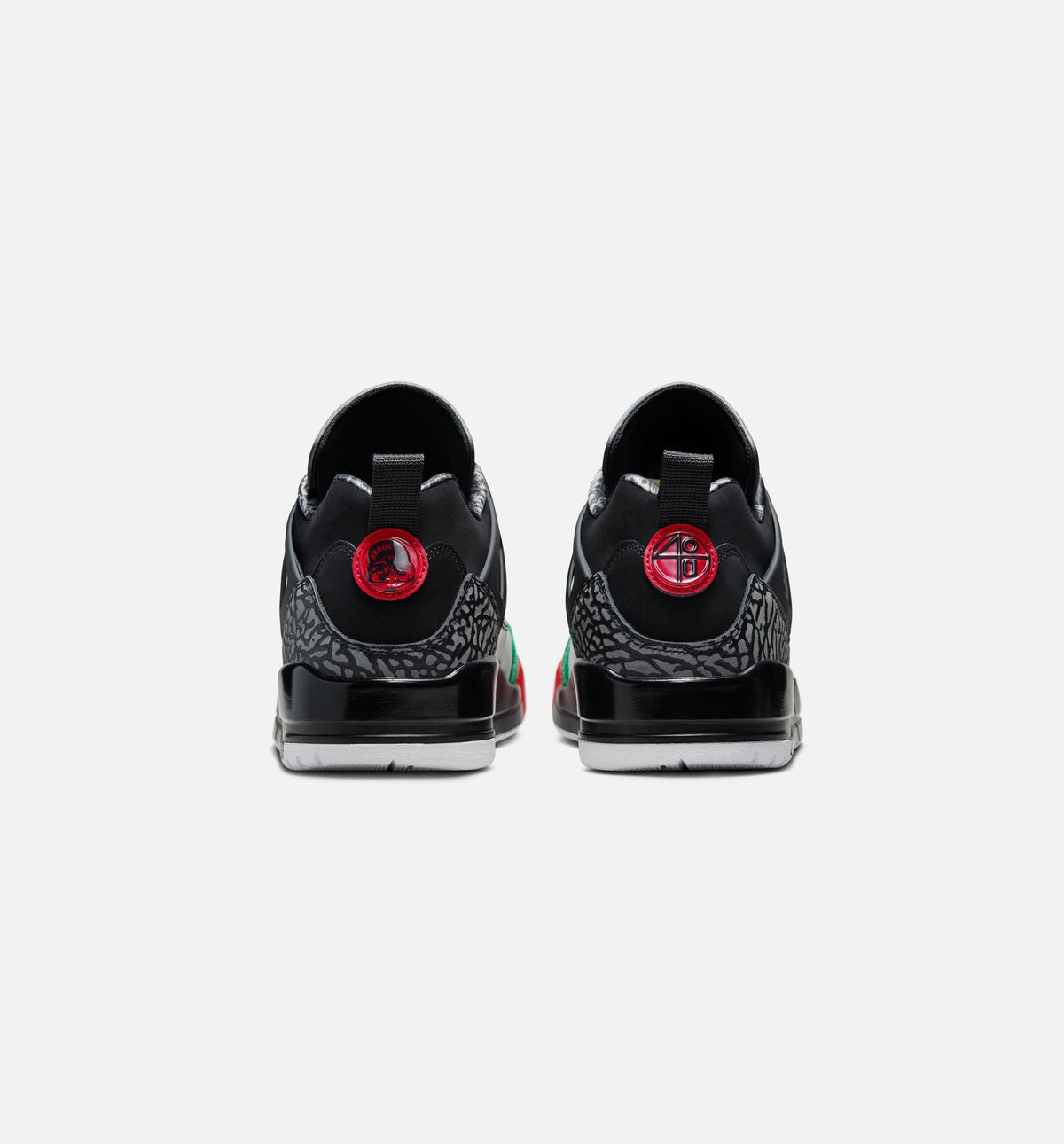 Spizike Low Men's Sneakers - Black/Classic Green/White/Varsity Red