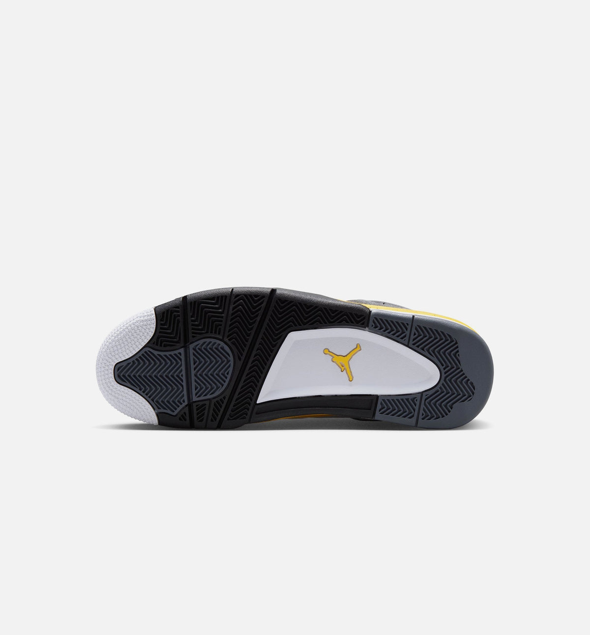 Air Jordan 4 Retro Rare Air Tour Yellow Men's Sneakers - White / Dark Blue Grey / Black / Tour Yellow