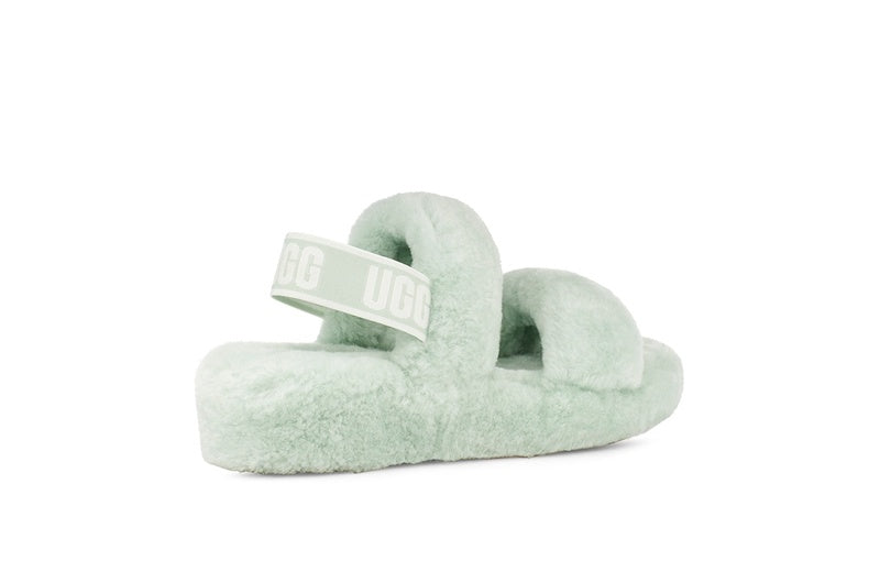 Fluffy Strap Sandals — Sage Green | New Arrival | In Stock