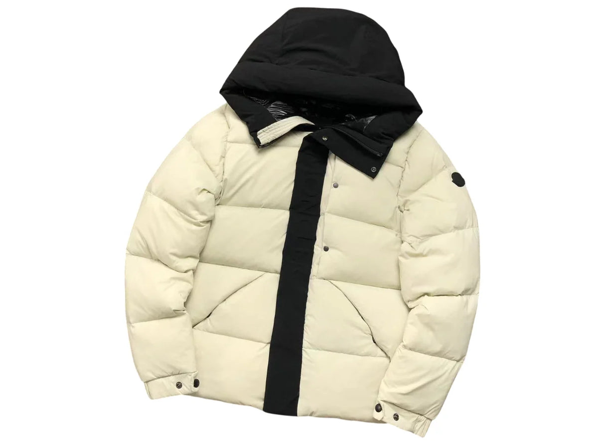 Moncler Madeira Down Jacket – Cream/Black