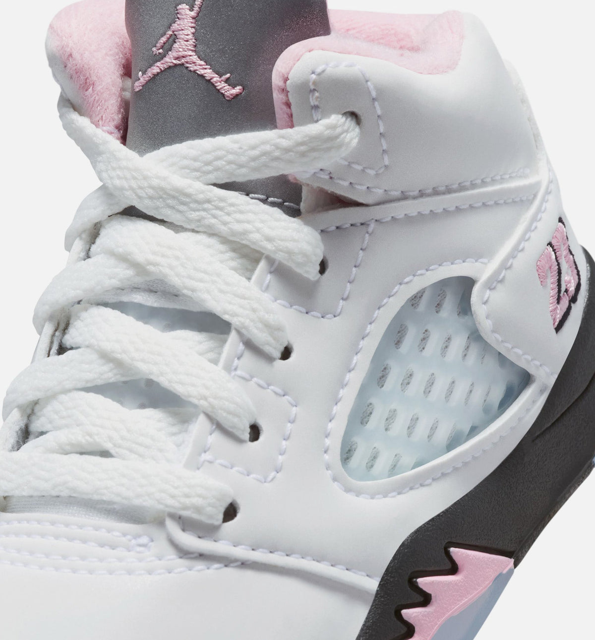 Air Jordan 5 Retro Medium Soft Pink – Infant/Toddler Lifestyle Shoe in White/Black/Medium Soft Pink
