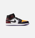 Air Jordan 1 Mid SE Men's Lifestyle Sneakers - True Red/White/Court Purple/Black