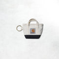 Carhartt WIP Mini Tote Bag Keychain: Natural / Blue