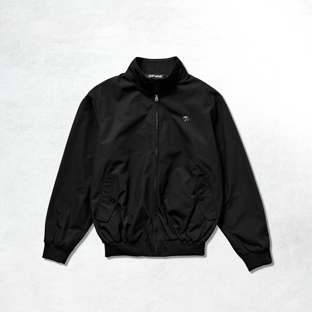 Chet Rock Rebel Harrington Jacket: Black