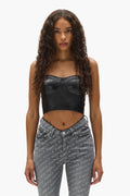 Leather Tube Top