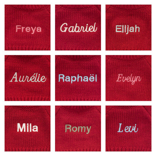Bashful Monkey with Personalized Red Jumper