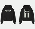 RHUDE Racing R Logo Pullover Hoodie Black