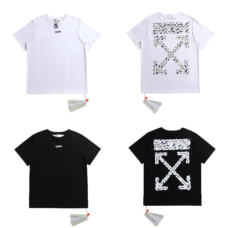 Off-White Arrow Graphic Print Short Sleeve Tee Streetwear Unisex