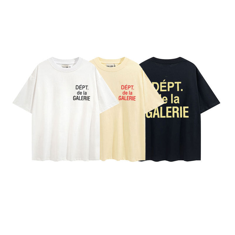 Gallery Dept T-shitrs Vintage Printed Summer plus Size Men and Women Short Sleeve