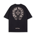 Chrome Heart T Shirts Horseshoe Cross Print Short Sleeve T-Shirt