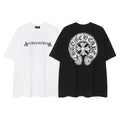 Chrome Heart T Shirts Horseshoe Cross Old Retro Fashion Men's and Women's Short Sleeve T-Shirt