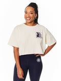 CREAM EMILY CROP BOYFRIEND TEE