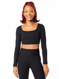 RIBBED CROPPED LONGSLEEVE