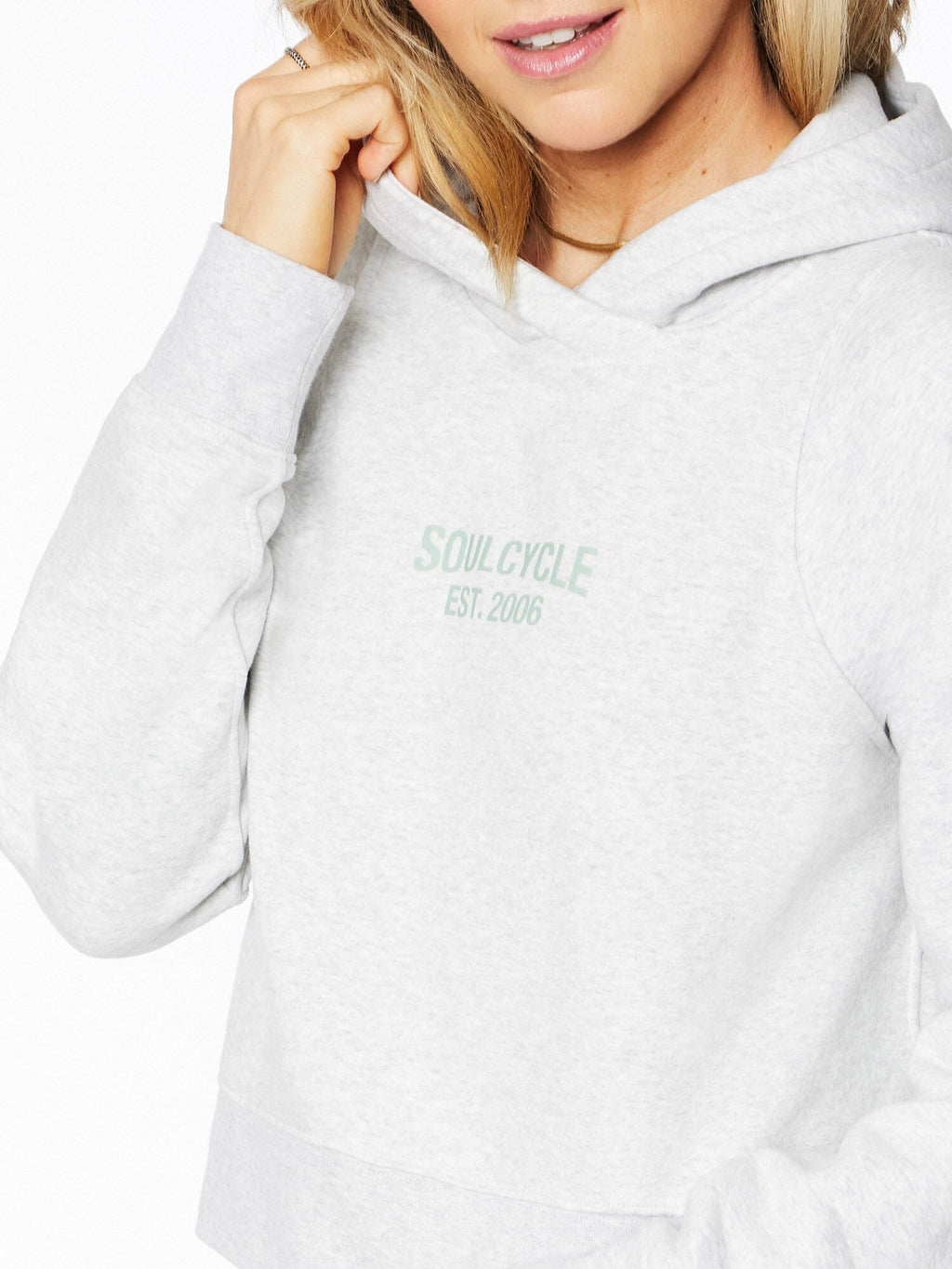 Loungeful Cropped Hoodie Grey