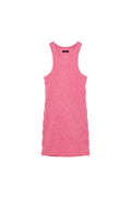 Wordmark Rib Cut Out Dress