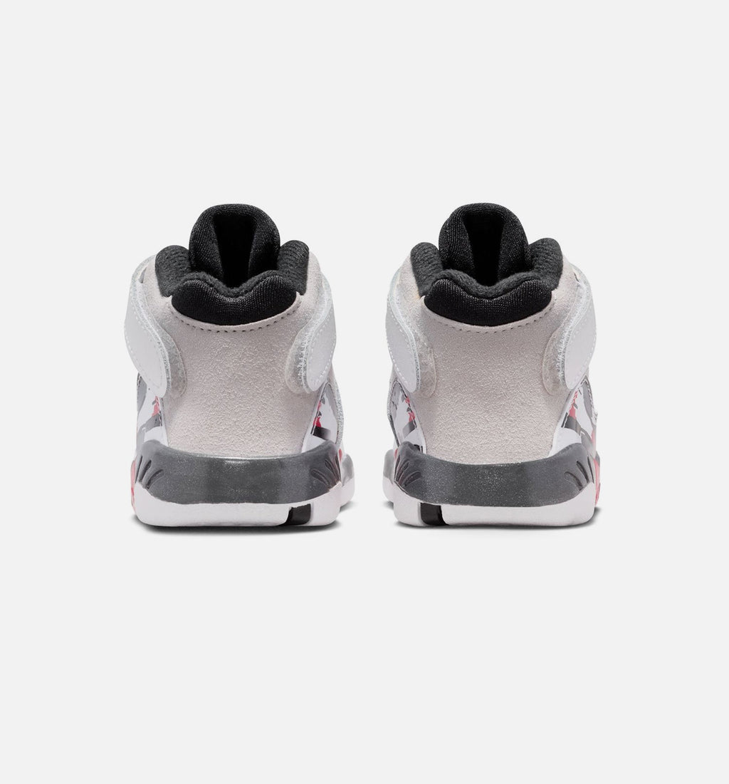Air Jordan 8 Retro White and True Red – Infant & Toddler Lifestyle Shoe | White/Black/True Red