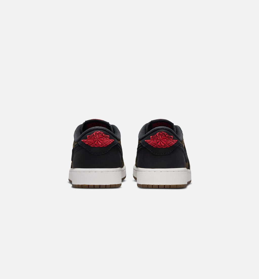 Air Jordan 1 Retro Low OG Grade School Lifestyle Shoe - Black/Varsity Red/Summit White