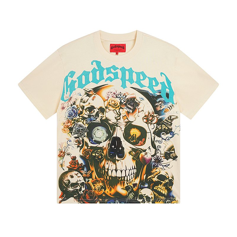 Godspeed Skull & Roses Graphic T-Shirt