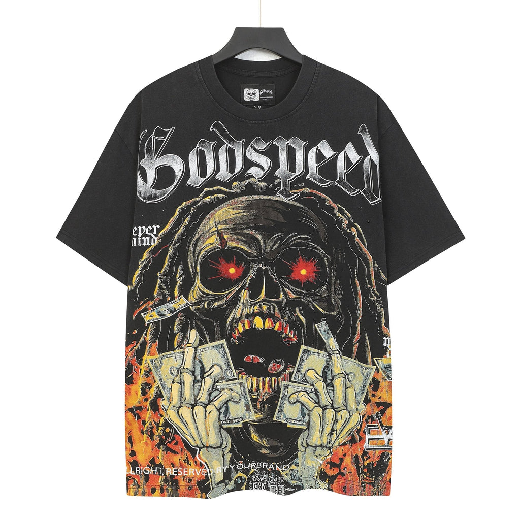 Godspeed Rich Money Drugs Graphic T-Shirt